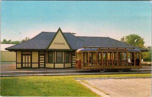 Postcard TRAIN STATION SCENE Rockford Illinois IL AN7180