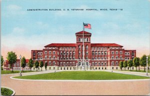 Waco TX Texas US Veterans Hospital Administration Building Unused Postcard H5