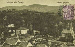 romania, ORAVIȚA ORAVICZA, General View (1924) Postcard