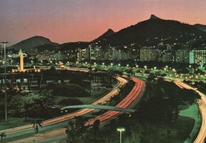 Panorama of Rio de Janeiro Guanabara Brasil RPPC Real Photo Postcard Brazil