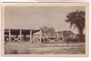 Photograph Men Working at Building Maybe a School, Kingston Massachusetts