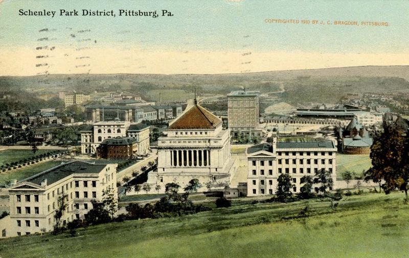 PA - Pittsburgh. Schenley Park District, circa 1910