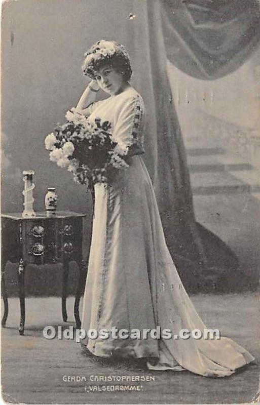 Gerda Christophersen Valsedromme Theater Actor / Actress 1908 