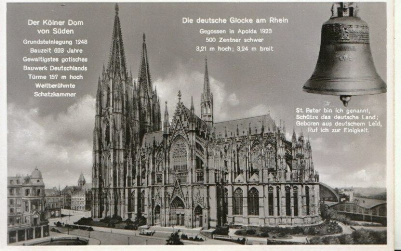 Germany Postcard - Die Deutsche Glocke Am Rhein - TZ11428