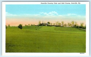 DANVILLE, Kentucky KY ~ Golf Course DANVILLE COUNTRY CLUB c1940s Postcard