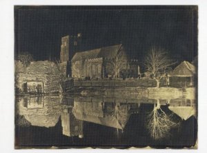 Hawkhurst Church Kent Benjamin Turner Victorian Negative Photo Postcard