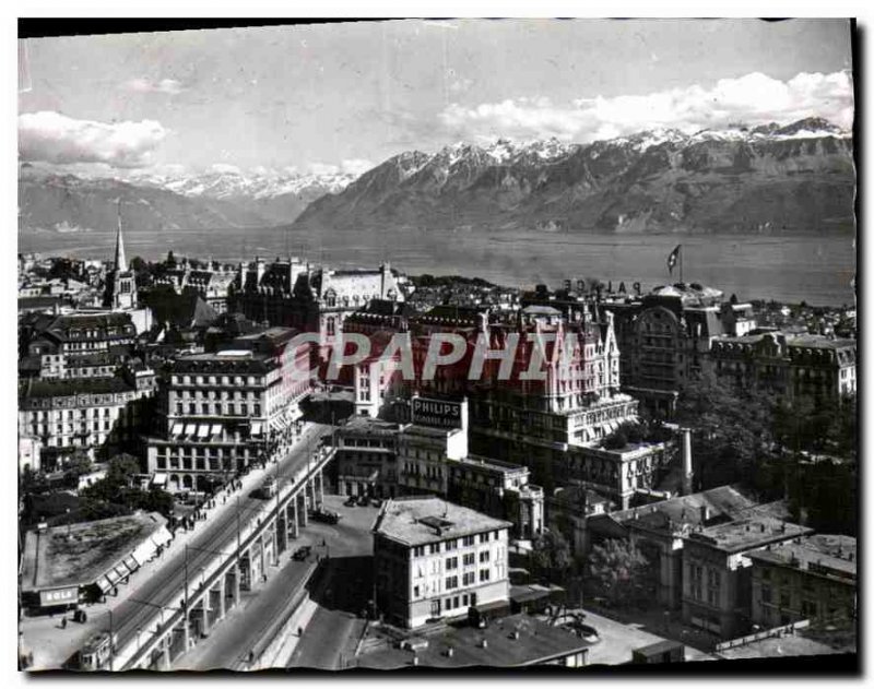 Modern Postcard Lausanne general view