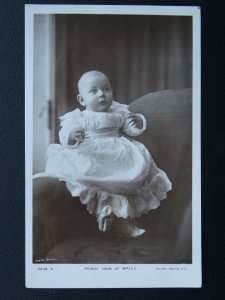 King George V - Baby PRINCE JOHN OF WALES c1905 RP Postcard by Rotary