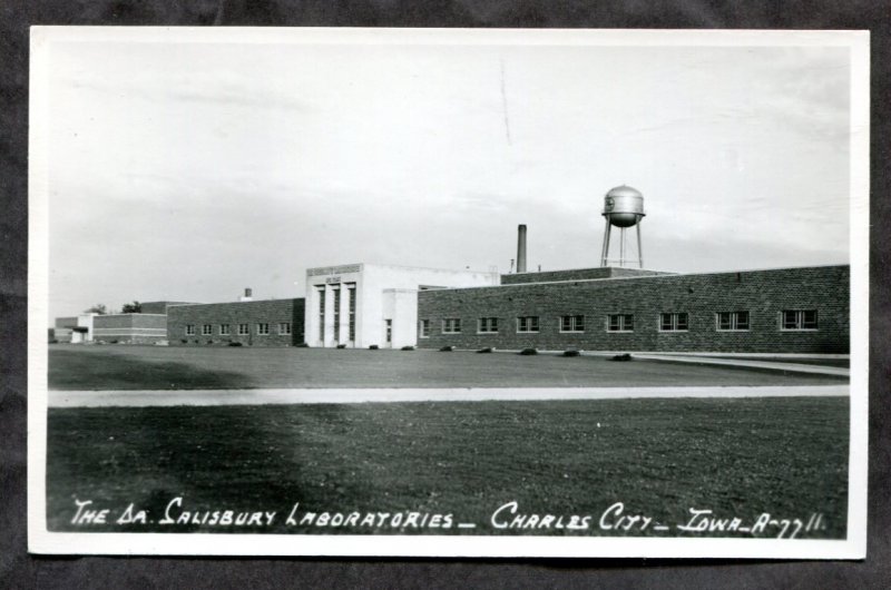 dc1230 - CHARLES CITY Iowa 1940s Real Photo Postcard