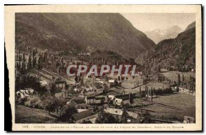 Postcard Gedre Old Quarter of the Church in the bottom corner of the Cinque G...