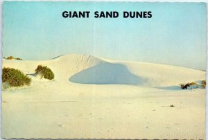 Postcard - Giant Sand Dunes, White Sands National Monument - New Mexico