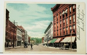 VT Merchants Row Rutland Vermont 1904/ 1906 to South Cambridge NY Postcard I17