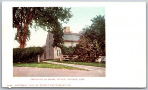 Vtg Danvers Massachusetts MA Birthplace of General Israel Putnam 1901 Postcard