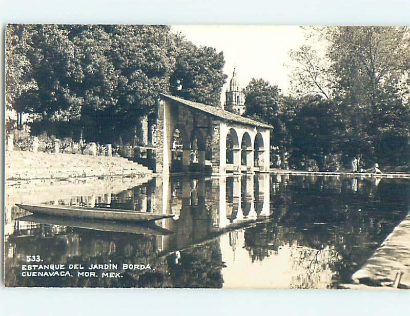 old rppc JARDIN BORDA Cuernavaca - Morelos Mexico HM2056