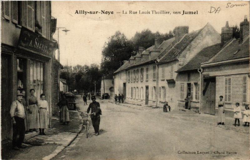 CPA AILLY-sur-NOYE - La Rue Louis Thuillier vers Jumel (515568)