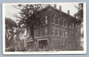 FLEMINGTON NJ POST OFFICE BUILDING ANTIQUE POSTCARD