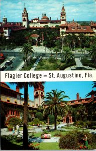 Vtg 1960s Flager College St Augustine Florida FL Postcard