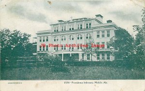 AL, Mobile, Alabama, Providence Infirmary, Souvenir Post Card No 15354