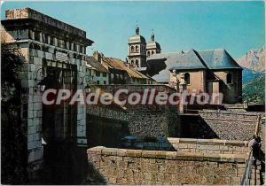 Modern Postcard Briancon alt 1326m the most High City of Europe Cathedrale