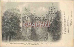 Old Postcard Combourg (i and v) the castle side is the tower of more xi xiv a...