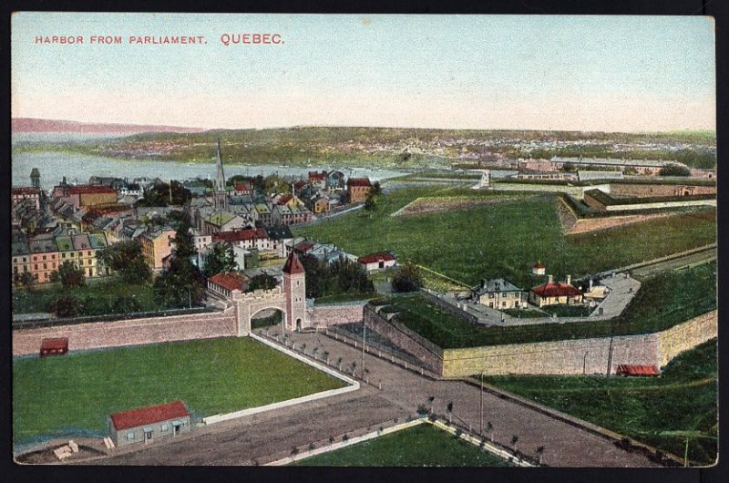 Quebec ~ Harbor from Parliament QUEBEC Vintage 1900s - Divided Back Vintage