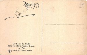 Lot360 sculpture postcard goethe in der plastik weimar germany