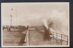 Sussex Postcard - Rough Sea, Redoubt, Eastbourne   RS20898