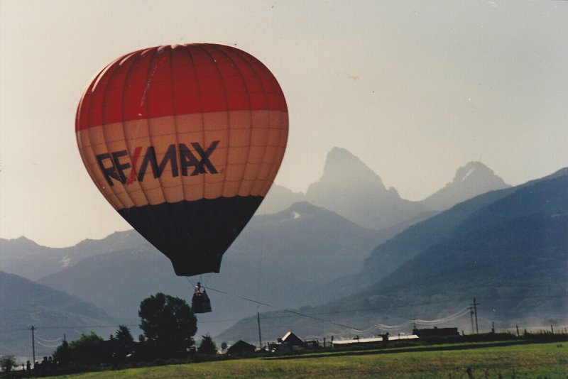 Balloon Festival , Teton Valley Fair , DRIGGS , Idaho , 1994 #7 ; REMAX Balloon