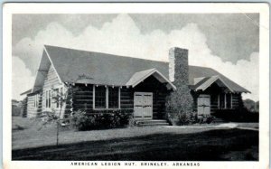 BRINKLEY, Arkansas AR ~ AMERICAN LEGION HUT  Monroe County c1930s-40s   Postcard