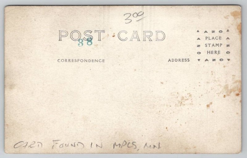 RPPC WI Radisson Dam Over Chippewa River Wisconsin Postcard G38