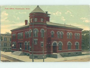 Divided-back POST OFFICE SCENE Kalamazoo Michigan MI AF1134