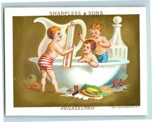 1880s Sharpless & Sons Dry Goods Comical Tiny Children Lot Of 7 P212