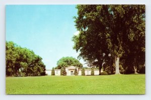 River Side Park Mausoleum Park Cemetery Moline IL UNP Chrome Postcard O7