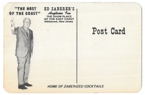 Ed Zaberer Anglesea Inn, Wildwood, New Jersey Unused Advertising Postcard