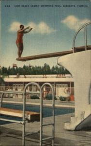 Sarasota FL Casino Swimming Pool Postcard