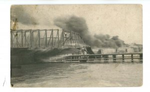 MI - Detroit. April 27, 1915, Belle Isle Bridge Fire