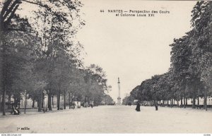 NANTES, France, 1900-10s; Perspective des Cours et Colonne Louis XVI