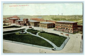 1910 Union Station, Providence, Rhode Island RI Antique Posted Postcard