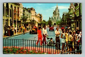 Orlando FL- Florida, Disney World, Main St USA Cinderella Castle Chrome Postcard
