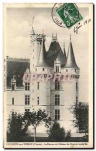 Old Postcard Vouneuil-sur-Vienne (Vienna) The Dungeon Castle Chistre frontage...