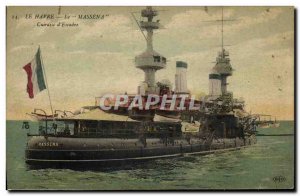 Postcard Old Boat Massena Breastplate of squadron