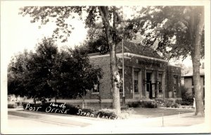 Real Photo Postcard Post Office in Storm Lake, Iowa~132102