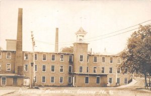 Guilford Maine Piscataquis Woolen Mill Real Photo Vintage Postcard AA84250