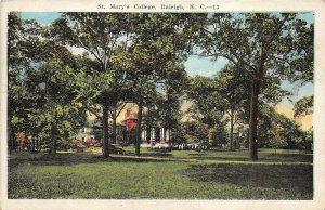 Raleigh North Carolina 1920s Postcard St. Mary's College
