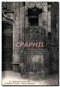Postcard Old Guerande Collegiale St Aubin external Cahire