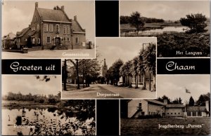 Netherlands Groeten uit Chaam Vintage RPPC C013