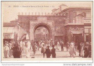 Tunisia Tunis Place de la Bourse et Porte de France