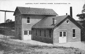 Disposal Plant, Masonic Homes Elizabethtown, Pennsylvania PA Postcard