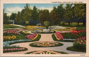 Flower Beds Como Park St. Paul Minnesota Postcard PC512