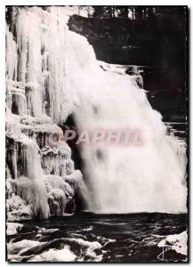 Modern Postcard Frontiere Franco Suisse Villers le Lac Le Saut du Doubs in wi...